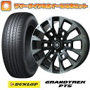 235/55R18 夏タイヤ ホイール4本セット (5/114車用) DUNLOP グラントレック PT5 ビッグウエイ B-LUGNAS BRD(ブラックポリッシュ/ブラッククリア) 18インチ