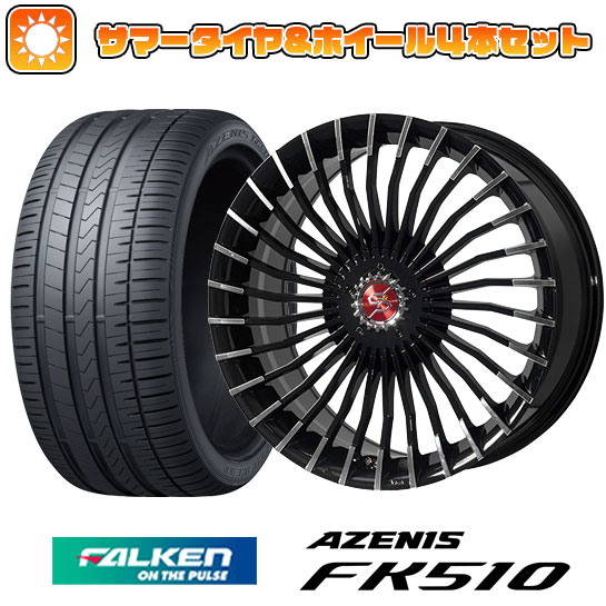 【取付対象】215/35R19 夏タイヤ ホイール4本セット FALKEN アゼニス FK510 (5/100車用) PREMIX グラッパ f30 (ブラックポリッシュ) 19インチ(送料無料)