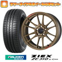 215/40R18 夏タイヤ ホイール4本セット (5/100車用) FALKEN ジークス ZE310R エコラン(限定) エンケイ GTC01 RR チタニウムゴールド 18インチ