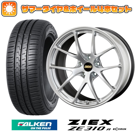 215/45R18 夏タイヤ ホイール4本セット (5/114車用) FALKEN ジークス ZE310R エコラン(限定) BBS JAPAN RI-A 18インチ