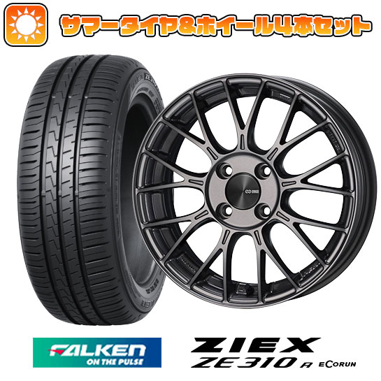 【取付対象】215/45R17 夏タイヤ ホイール4本セット (5/100車用) FALKEN ジークス ZE310R エコラン(限定) エンケイ PFM1 17インチ【送料無料】