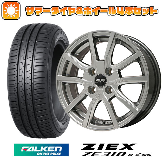 【取付対象】185/65R15 夏タイヤ ホイール4本セット シエンタ 2022- FALKEN ジークス ZE310R エコラン（限定） BRANDLE N52 15インチ【送料無料】