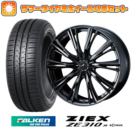 【取付対象】215/50R17 夏タイヤ ホイール4本セット FALKEN ジークス ZE310R エコラン（限定） (5/114車用) WEDS レオニス WX 17インチ【送料無料】