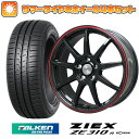 225/65R17 夏タイヤ ホイール4本セット FALKEN ジークス ZE310R エコラン（限定） (5/114車用) LEHRMEISTER LMスポーツLM-QR グロスブラック/レッドライン 17インチ