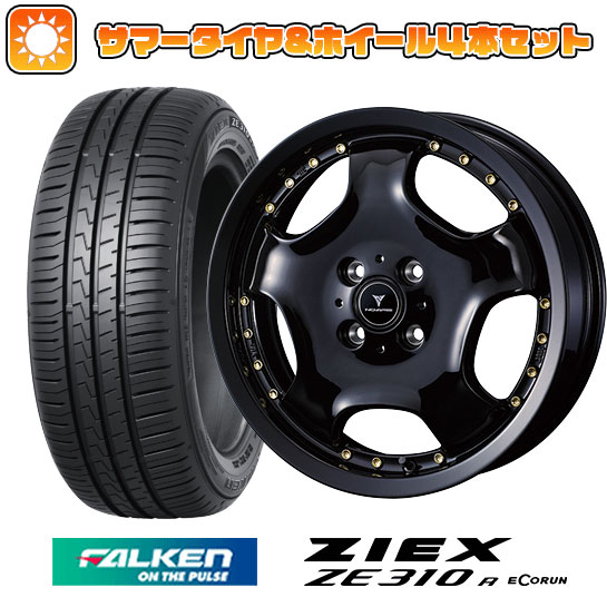 215/45R18 夏タイヤ ホイール4本セット (5/114車用) FALKEN ジークス ZE310R エコラン(限定) ウェッズ ノヴァリス アセット D1 18インチ