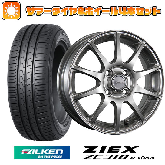 【取付対象】205/55R16 夏タイヤ ホイール4本セット FALKEN ジークス ZE310R エコラン(限定) (5/100車用) ブリヂストン エコフォルム SE-23 16インチ【送料無料】