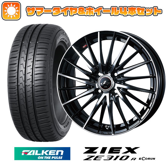 195/50R16 夏タイヤ ホイール4本セット FALKEN ジークス ZE310R エコラン(限定) (4/100車用) ウェッズ レオニス FR 16インチ