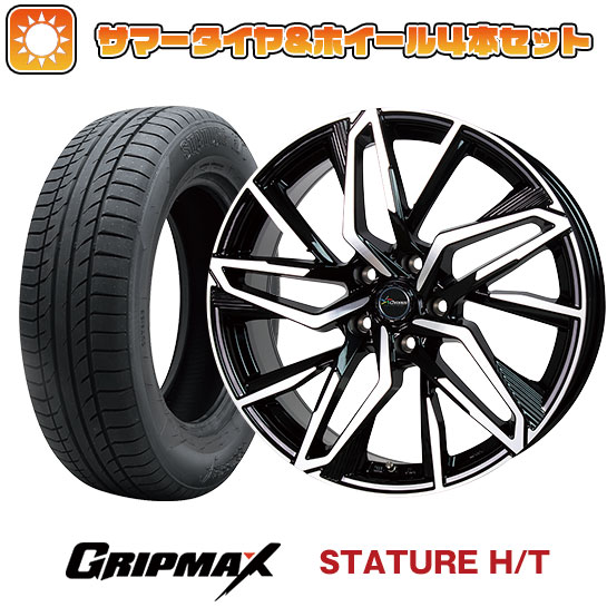 【取付対象】225/55R19 夏タイヤ ホイール4本セット GRIPMAX スタチャー H/T BSW（限定） (5/114車用) ホットスタッフ クロノス CH-112 19インチ(送料無料)