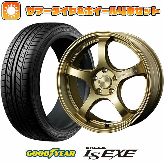 【取付対象】215/45R18 夏タイヤ ホイール4本セット GOODYEAR EAGLE LS EXE(限定) (5/114車用) WEDS ウェッズスポーツ RN-05M 18インチ【送料無料】