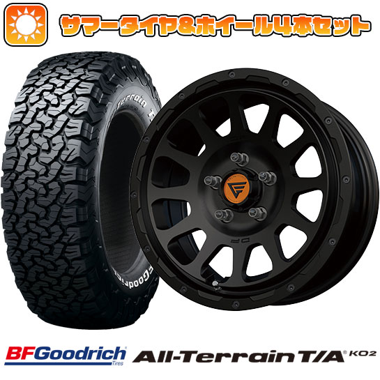 225/70R16 夏タイヤ ホイール4本セット BFグッドリッチ オールテレーンT/A KO2 RWL/RBL (5/114車用) DELTA FORCE オーバル 16インチ