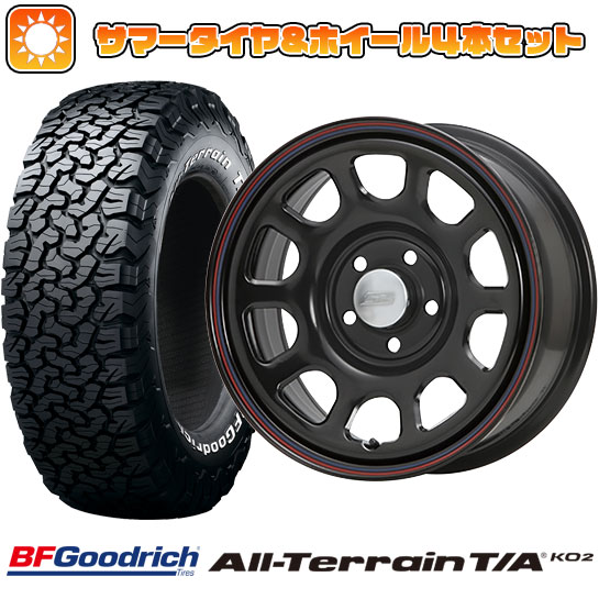 225/70R16 夏タイヤ ホイール4本セット BFグッドリッチ オールテレーンT/A KO2 RWL/RBL (5/114車用) MLJ デイトナSS 16インチ