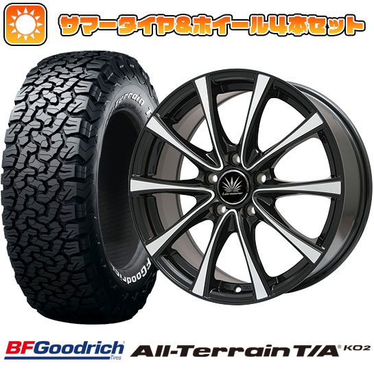 【取付対象】225/65R17 夏タイヤ ホイール4本セット (5/114車用) BFグッドリッチ オールテレーンT/A KO2 RBL ブランドル KF25BP 17インチ【送料無料】