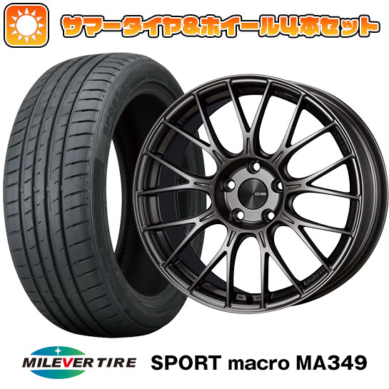 【取付対象】225/35R19 夏タイヤ ホイール4本セット MILEVER スポーツマクロ MA349（限定） (5/100車用) エンケイ PFM1 19インチ(送料無料)