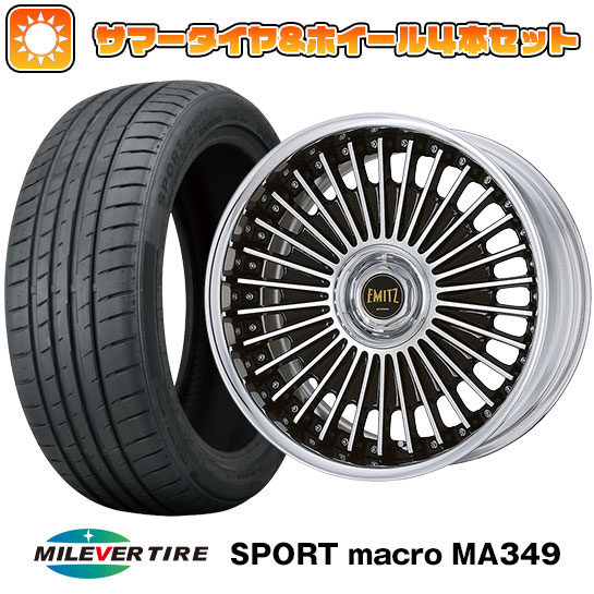 【取付対象】215/35R19 夏タイヤ ホイール4本セット MILEVER スポーツマクロ MA349（限定） (5/100車用) ワーク イミッツ 19インチ(送料無料)