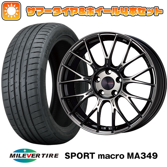 【取付対象】205/40R17 夏タイヤ ホイール4本セット (4/100車用) MILEVER スポーツマクロ MA349（限定） エンケイ PFM1 Limited 17インチ【送料無料】