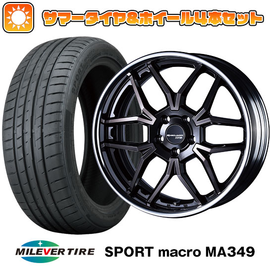 【取付対象】215/35R19 夏タイヤ ホイール4本セット MILEVER スポーツマクロ MA349（限定） (5/114車用) SSR エグゼキューター EX06R 19インチ(送料無料)