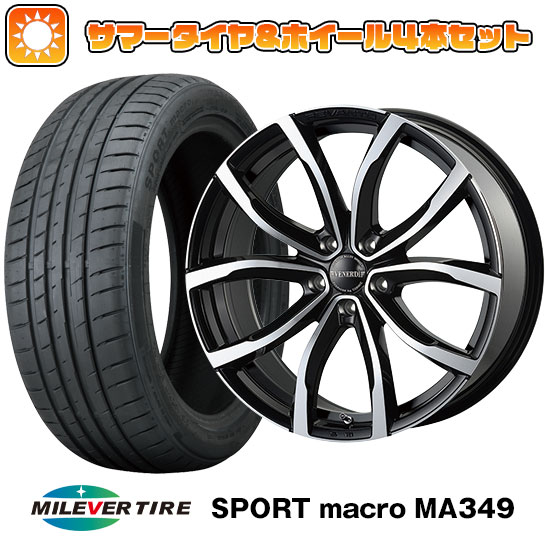 【取付対象】225/35R19 夏タイヤ ホイール4本セット MILEVER スポーツマクロ MA349（限定） (5/114車用) コスミック ヴェネルディ レヴァント タイプ2 19インチ(送料無料)