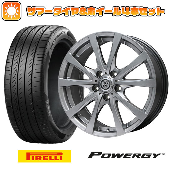 225/60R18 夏タイヤ ホイール4本セット (5/114車用) PIRELLI パワジー ビッグウエイ TRG-バーン 18インチ