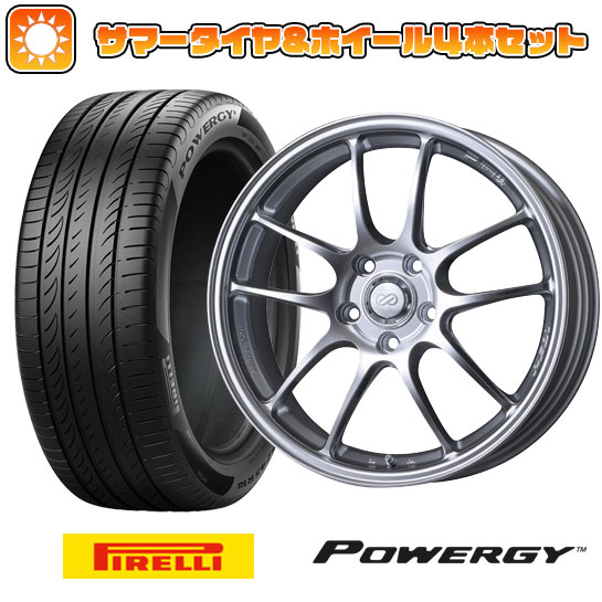 225/60R18 夏タイヤ ホイール4本セット (5/114車用) PIRELLI パワジー エンケイ PF01 18インチ