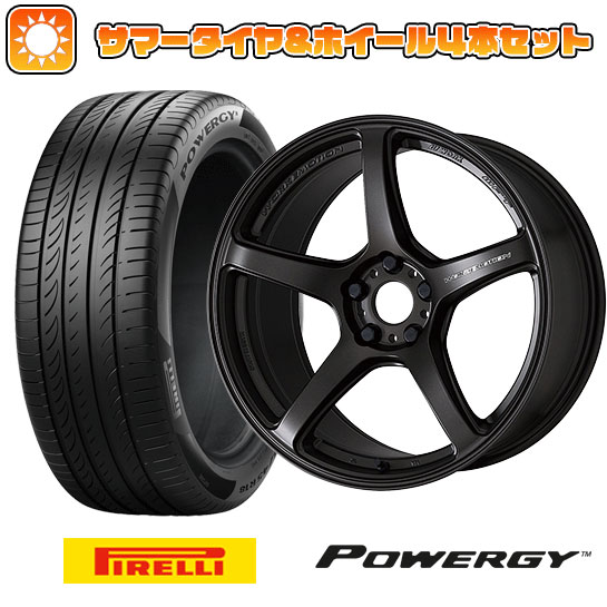 225/60R18 夏タイヤ ホイール4本セット (5/114車用) PIRELLI パワジー ワーク エモーション T5R 18インチ