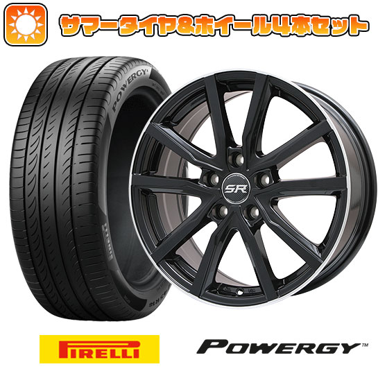【取付対象】215/65R16 夏タイヤ ホイール4本セット PIRELLI パワジー (5/114車用) ブランドル N52B 16インチ【送料無料】
