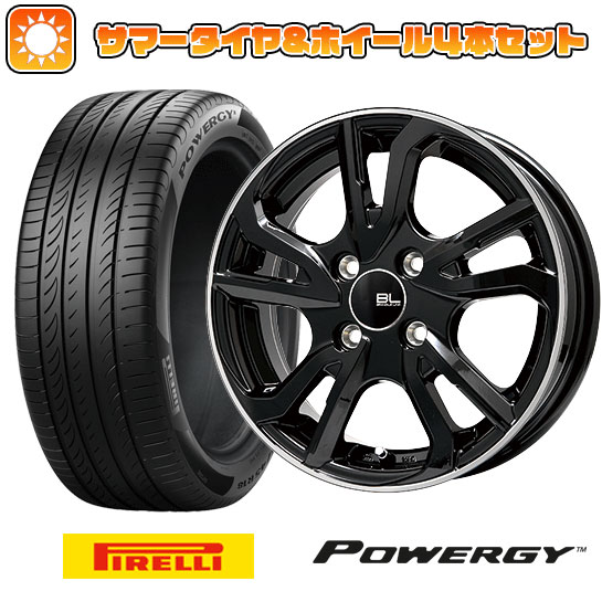 【取付対象】215/65R16 夏タイヤ ホイール4本セット PIRELLI パワジー (5/114車用) ブランドルライン レツィオ ブラックリムポリッシュ 16インチ【送料無料】