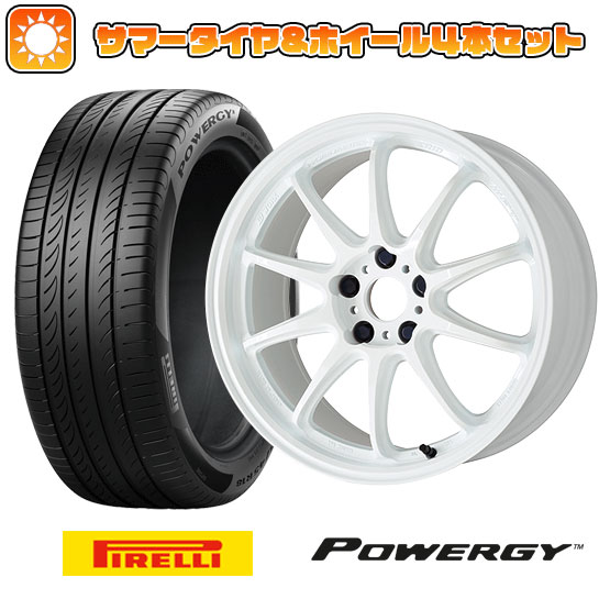 【取付対象】225/40R18 夏タイヤ ホイール4本セット PIRELLI パワジー (5/114車用) WORK エモーション ZR10 18インチ【送料無料】