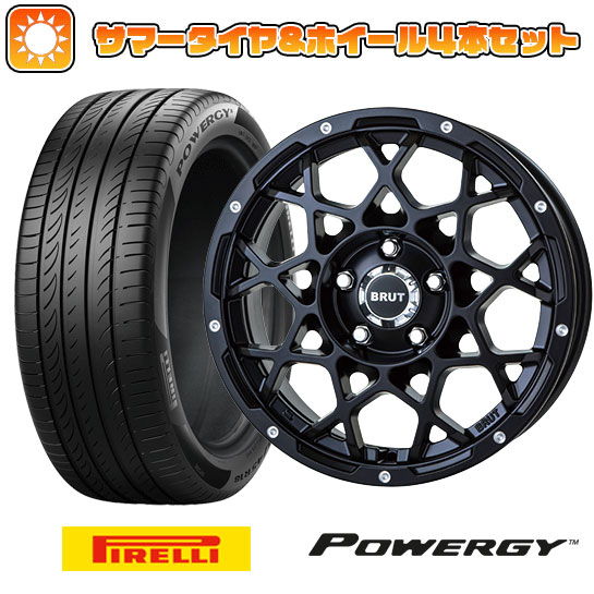 225/60R18 夏タイヤ ホイール4本セット (5/114車用) PIRELLI パワジー トライスター BRUT BR-55 18インチ