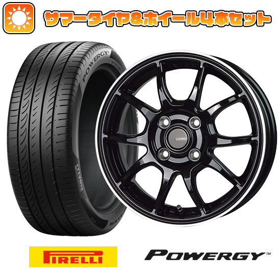 【取付対象】195/55R15 夏タイヤ ホイール4本セット (4/100車用) PIRELLI パワジー ホットスタッフ ジースピード P-06 15インチ【送料無料】