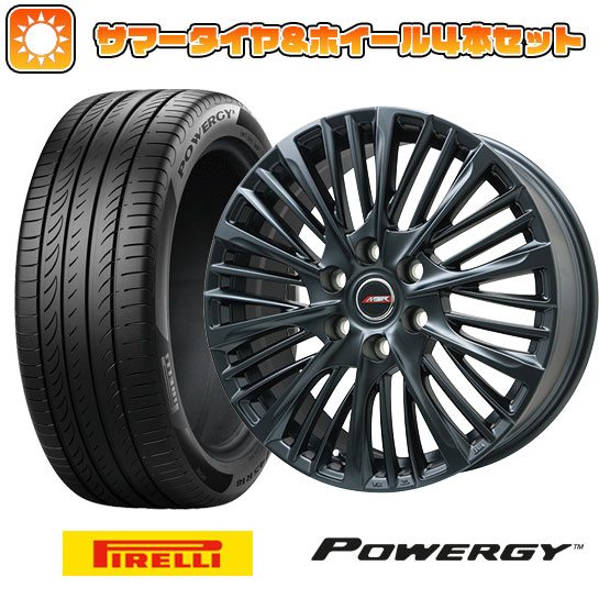 【取付対象】235/35R19 夏タイヤ ホイール4本セット PIRELLI パワジー (5/114車用) PREMIX MER-X(マットブラック) 19インチ【送料無料】