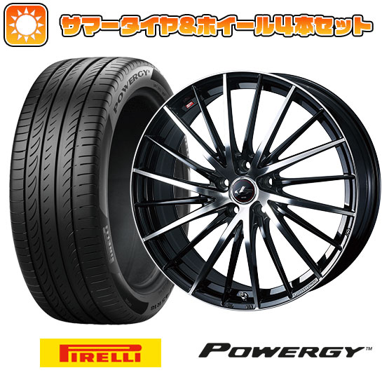 【取付対象】245/45R19 夏タイヤ ホイール4本セット PIRELLI パワジー (5/114車用) ウェッズ レオニス FR 19インチ(送料無料)