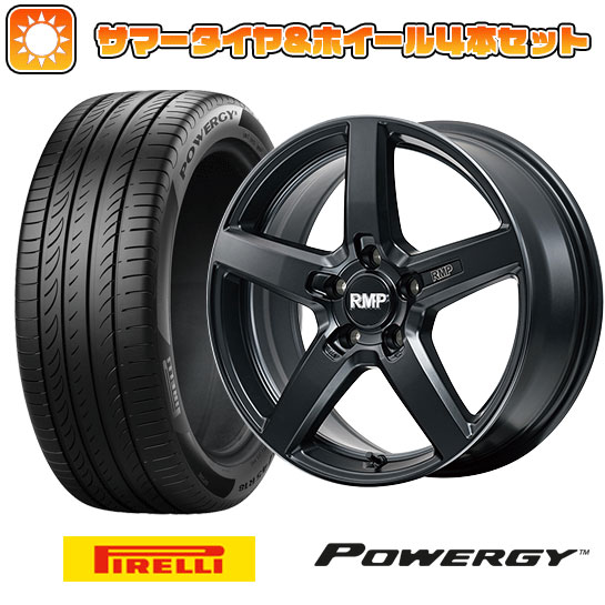 【取付対象】235/55R19 夏タイヤ ホイール4本セット PIRELLI パワジー (5/114車用) MID RMP 050F 19インチ(送料無料)