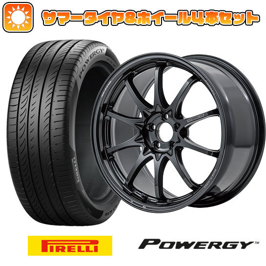 225/60R18 夏タイヤ ホイール4本セット (5/114車用) PIRELLI パワジー レイズ ボルクレーシング CE28N-plus 18インチ