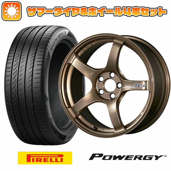 エントリーしてポイント7倍! 215/45R17 夏タイヤ ホイール4本セット (5/100車用) PIRELLI パワジー ヨコハマ アドバンレーシング TC4 for GR86/BRZ CUP 17インチ