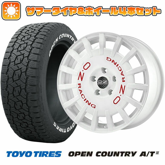 エントリーしてポイント7倍! 235/60R18 夏タイヤ ホイール4本セット (5/114車用) TOYO オープンカントリー A/T III RWL/RBL OZ ラリーレーシング 18インチ