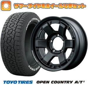 【新品】ジムニーシエラ 夏タイヤ ホイール4本セット 215/70R16 トーヨー オープンカントリー A/T III RBL MID ナイトロパワー M6 カービン 16インチ(送料無料)