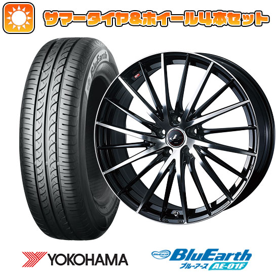 205/55R16 夏タイヤ ホイール4本セット YOKOHAMA ブルーアース AE-01F (5/114車用) ウェッズ レオニス FR 16インチ