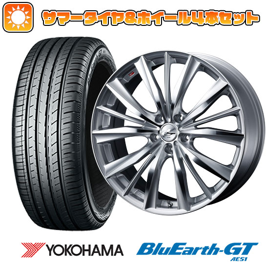 【取付対象】245/45R19 夏タイヤ ホイール4本セット YOKOHAMA ブルーアース GT AE51 (5/114車用) WEDS レオニス VX 19インチ【送料無料】
