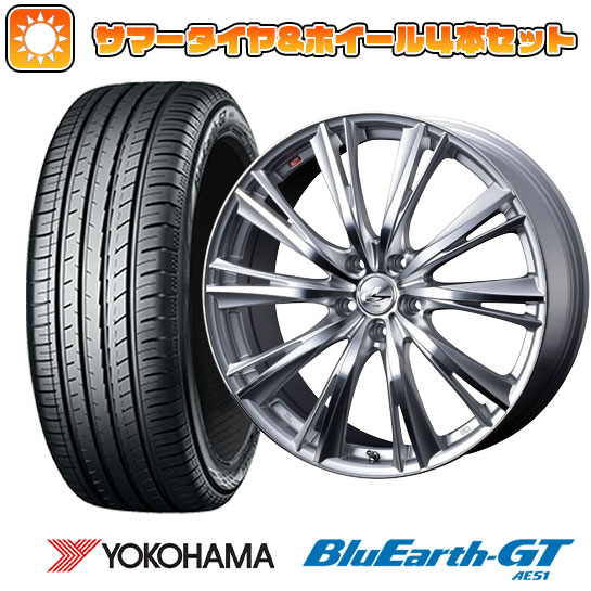 【取付対象】205/55R16 夏タイヤ ホイール4本セット YOKOHAMA ブルーアース GT AE51 (5/114車用) WEDS レオニス WX 16インチ【送料無料】