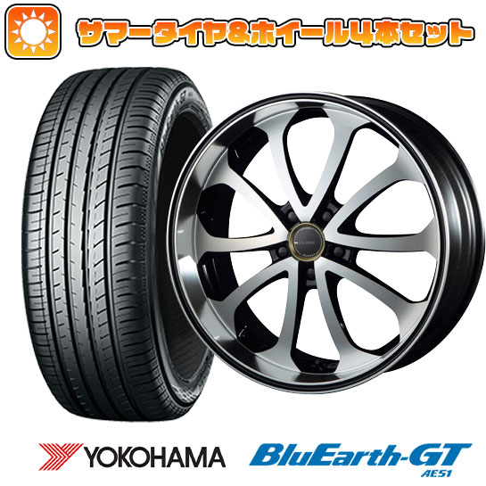【取付対象】245/40R19 夏タイヤ ホイール4本セット YOKOHAMA ブルーアース GT AE51 (5/114車用) MZ SPEED ジュノウ バベル 19インチ【送料無料】