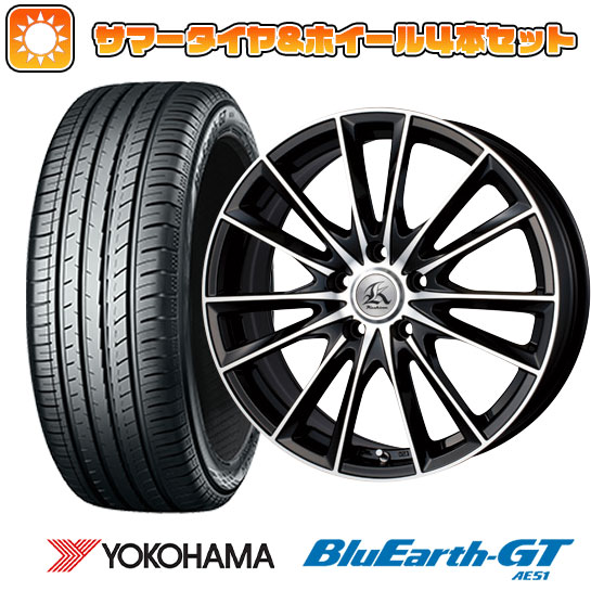 【取付対象】235/35R19 夏タイヤ ホイール4本セット YOKOHAMA ブルーアース GT AE51 (5/114車用) TECHNOPIA カシーナ FV-7 19インチ【送料無料】