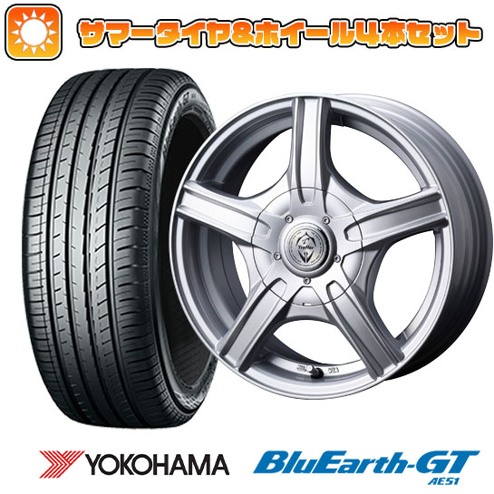 【取付対象】185/60R15 夏タイヤ ホイール4本セット YOKOHAMA ブルーアース GT AE51 (4/100車用) WEDS トレファー MH 15インチ【送料無料】