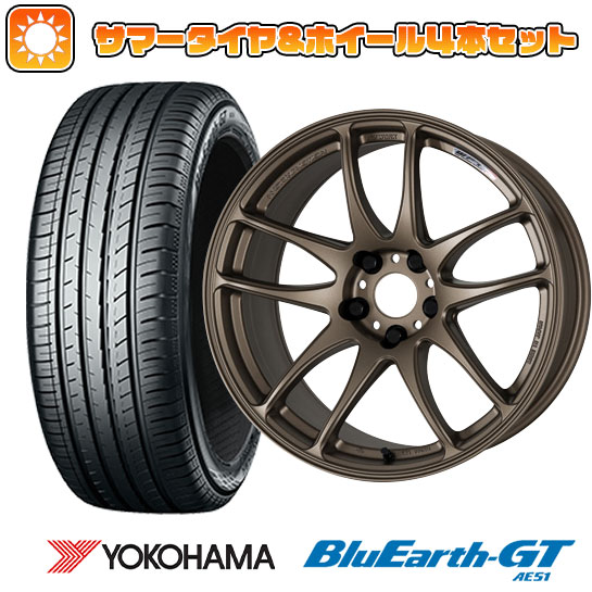 【取付対象】225/40R19 夏タイヤ ホイール4本セット YOKOHAMA ブルーアース GT AE51 (5/100車用) WORK エモーション CR kiwami 19インチ【送料無料】