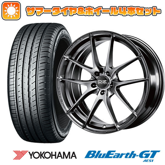 【取付対象】225/40R19 夏タイヤ ホイール4本セット YOKOHAMA ブルーアース GT AE51 (5/114車用) OZ レッジェーラHLT 19インチ【送料無料】