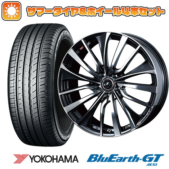 【取付対象】235/35R19 夏タイヤ ホイール4本セット YOKOHAMA ブルーアース GT AE51 (5/114車用) WEDS レオニス VT 19インチ【送料無料】