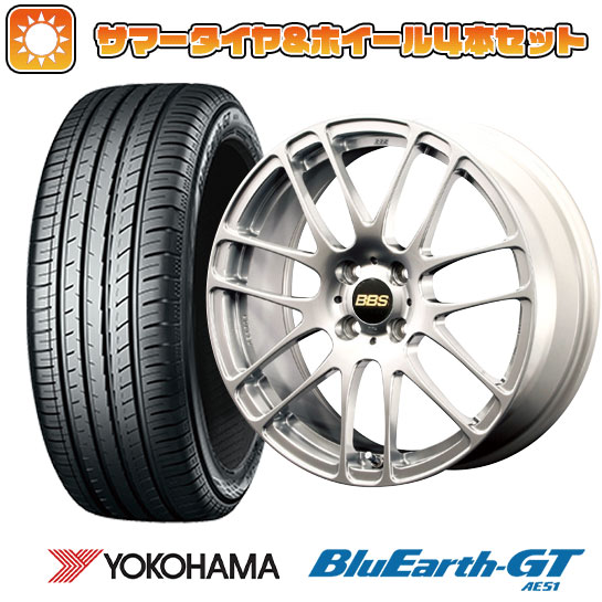 【取付対象】185/55R15 夏タイヤ ホイール4本セット (4/100車用) YOKOHAMA ブルーアース GT AE51 BBS JAPAN RE-L2 15インチ【送料無料】