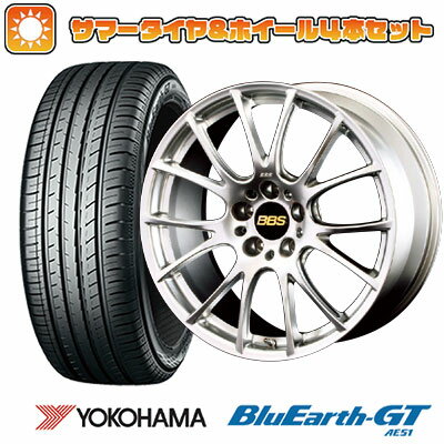 エントリーしてポイント7倍![5/23 20:00-5/27 01:59] 【取付対象】245/45R19 夏タイヤ ホイール4本セット YOKOHAMA ブルーアース GT AE51 (5/114車用) BBS JAPAN RE-V 19インチ(送料無料)