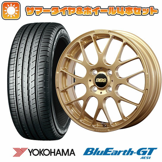 【取付対象】195/45R16 夏タイヤ ホイール4本セット YOKOHAMA ブルーアース GT AE51 (4/100車用) BBS JAPAN RP 16インチ【送料無料】