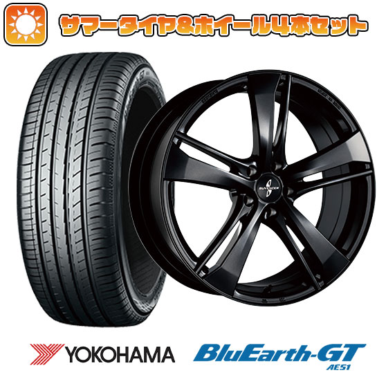 【取付対象】245/40R19 夏タイヤ ホイール4本セット YOKOHAMA ブルーアース GT AE51 (5/114車用) BRIDGESTONE サヴェンサー AW5s 19インチ【送料無料】