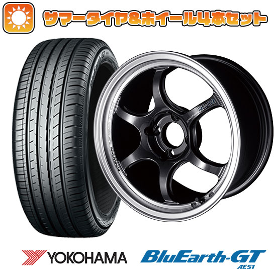 【取付対象】195/45R16 夏タイヤ ホイール4本セット YOKOHAMA ブルーアース GT AE51 (4/100車用) YOKOHAMA アドバンレーシング RG-DII 16インチ【送料無料】